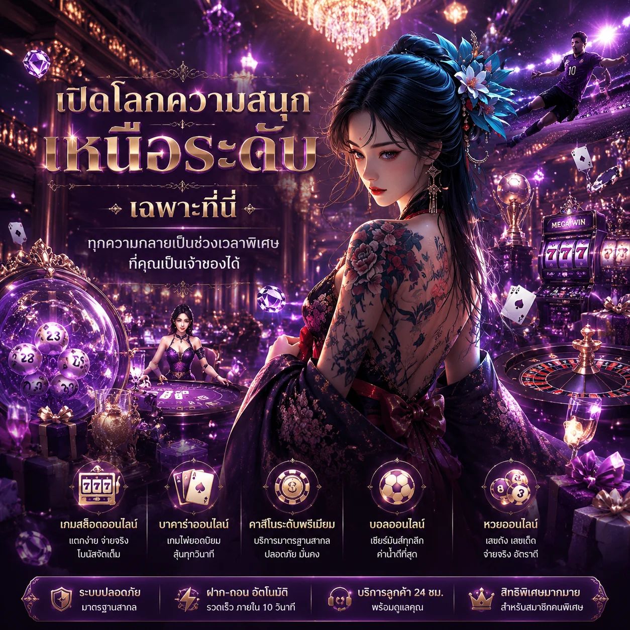 หน้าจอทดสอบฟีเจอร์ฟรีสปินเกมสล็อต PG SOFT